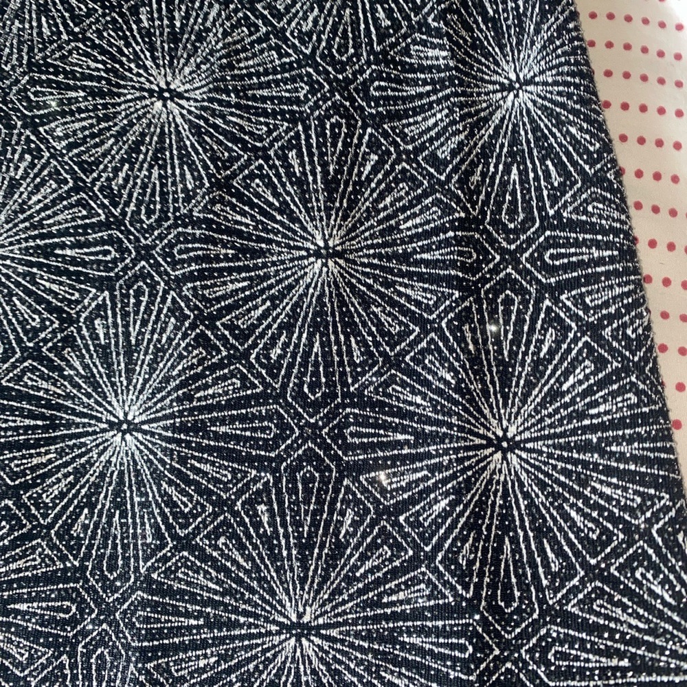 Metallic Sparkle Pattern Open Back Bodycon Dress - image 4